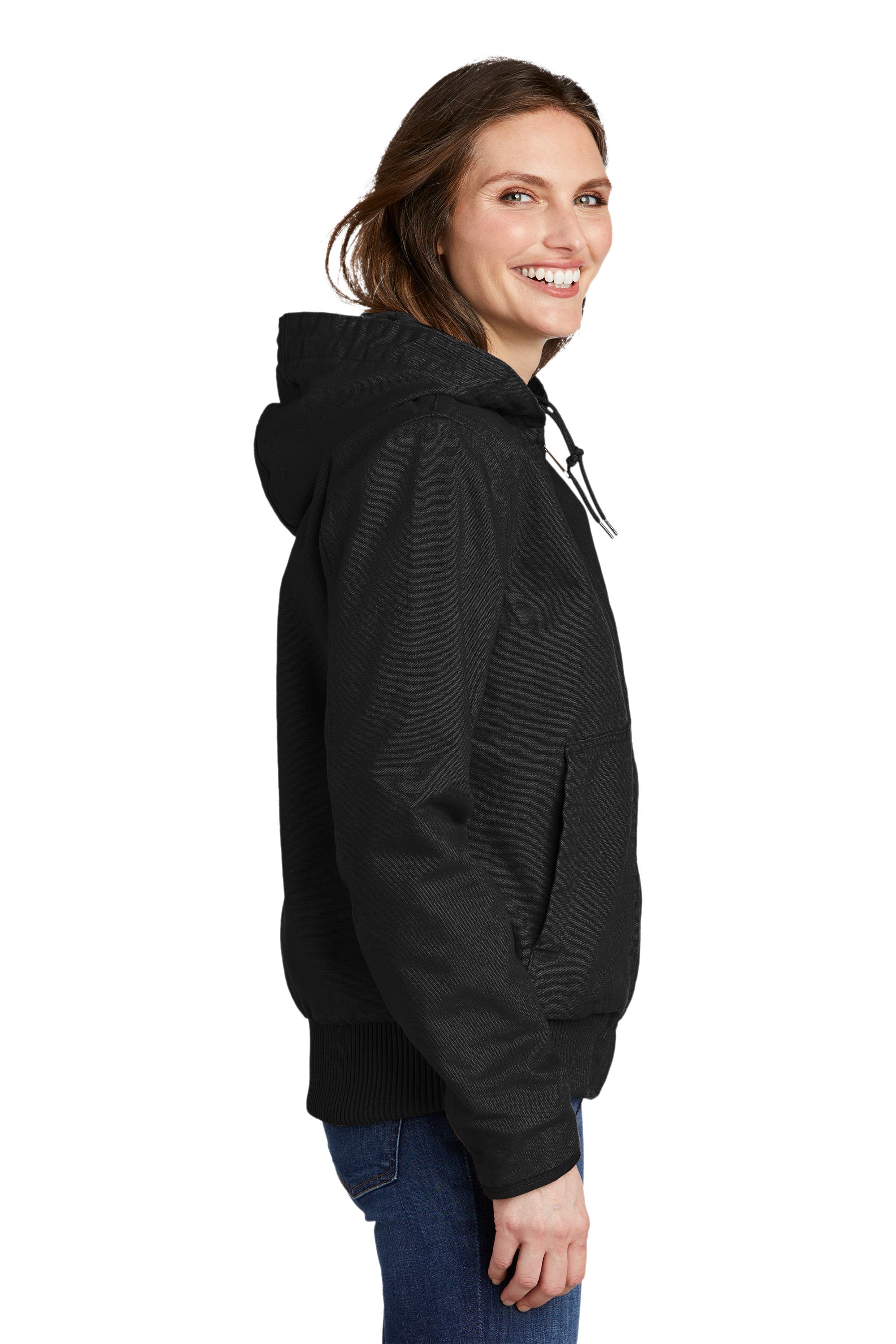 Custom Embroidered Carhartt Women’s Washed Duck Active Jacket - Includes 4in x 4in Embroidery - No Setup