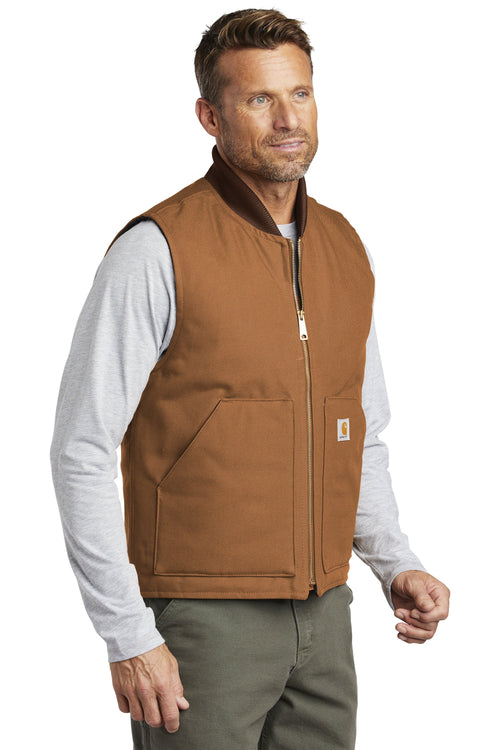 Custom Embroidered Carhartt Duck Vest - Includes 4in x 4in