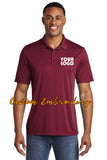 Custom Embroidered Men&#39;s Performance Polo Shirt - Sport-Tek PosiCharge Competitor Polo - Includes 4in x 4in Embroidery - Moisture Wicking
