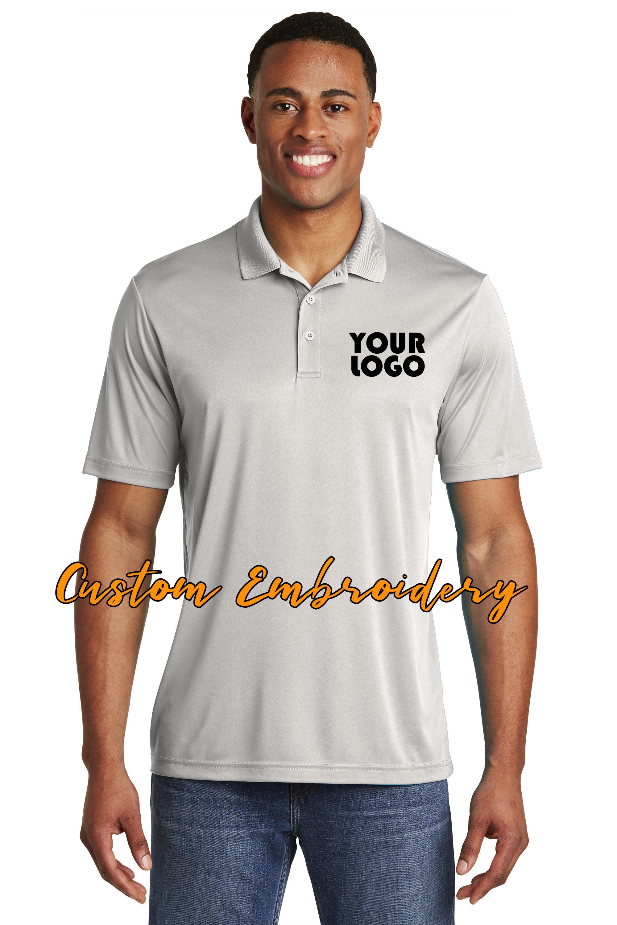 Custom Embroidered Men s Performance Polo Shirt Sport Tek PosiCharge