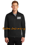 Custom Embroidered Men&#39;s Active Soft Shell Jacket - Includes one 4in x 4in Embroidery - No Setup - Personalize your Jacket with your Logo