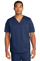 Custom Embroidered Unisex V-Neck Scrub Top Medical Uniform - Includes 4in x 4in Embroidery - Personalized Scrub - No Setup Fee