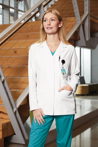 Custom Embroidered Women’s Consultation Lab Coat - Doctor or Nurse Medical Uniform - Includes one 4in x 4in Embroidery - Free Setup
