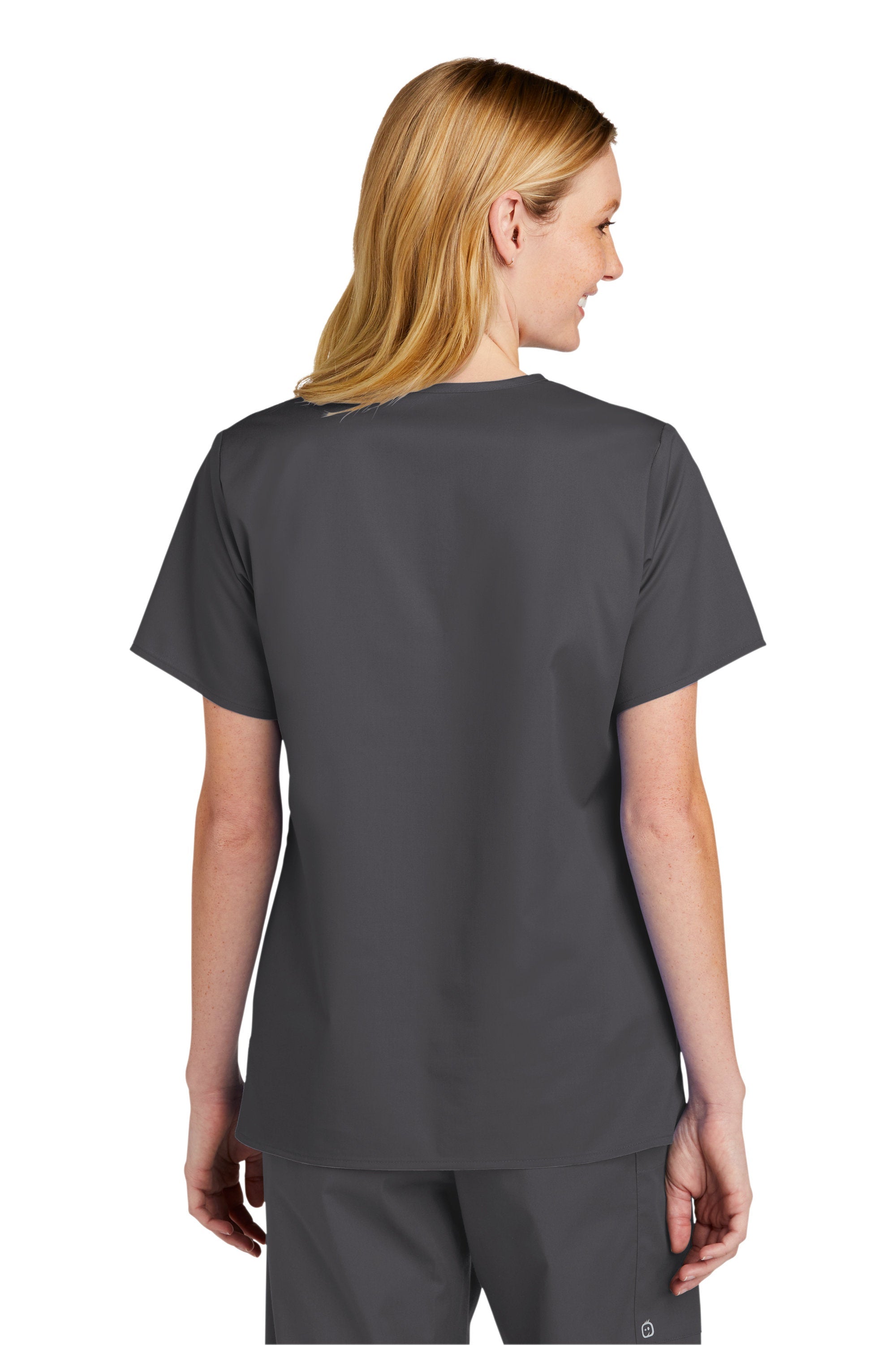 Custom Embroidered Women's WorkFlex V-Neck Top - Includes 4in x 4in Embroidery - Free Setup - Personalized Scrub Medical Uniform